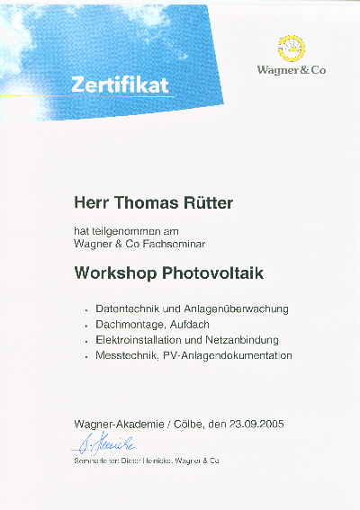 Zertf.Wagner 23.9.05